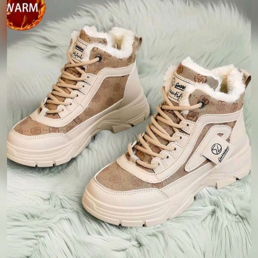Stylish Beige Winter Boots for Women